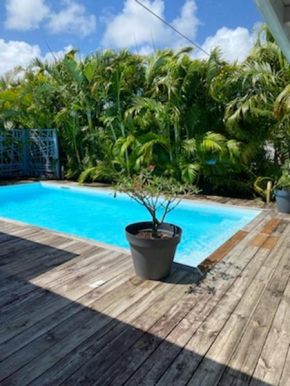 Villa de 3 chambres avec piscine privee et wifi a Saint Francois a 1 km de la plage